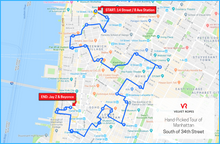 Load image into Gallery viewer, NYC Celebrity Homes Map | South of 34th Street