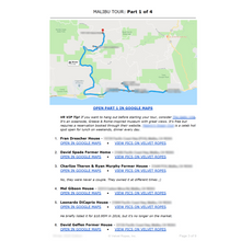 Load image into Gallery viewer, Malibu Celebrity Homes Map Tour