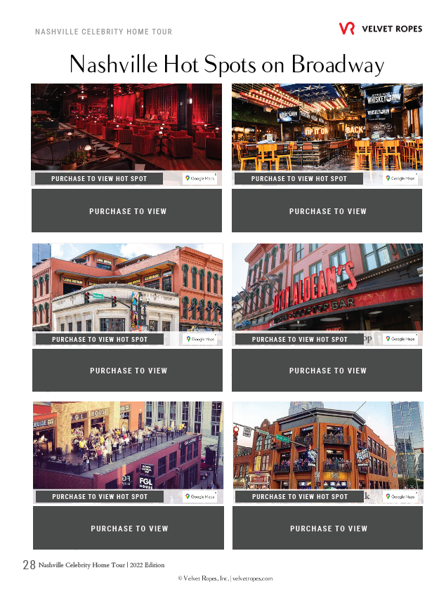 Nashville Celebrity Homes Tour Map | The Ultimate Nashville Star Map – Velvet Ropes for Nashville Celebrity Homes Tour Map Free Printable